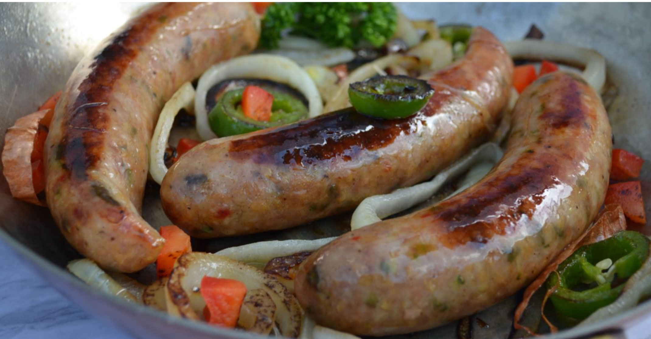 Plant-based sausages