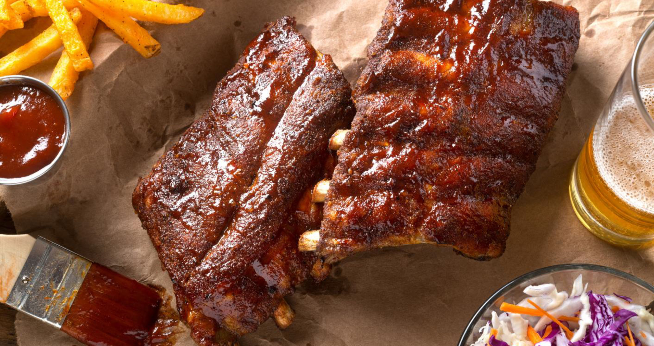 Memphis style BBQ ribs