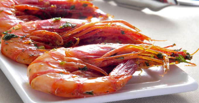 Hibiscus and Sumac Prawns