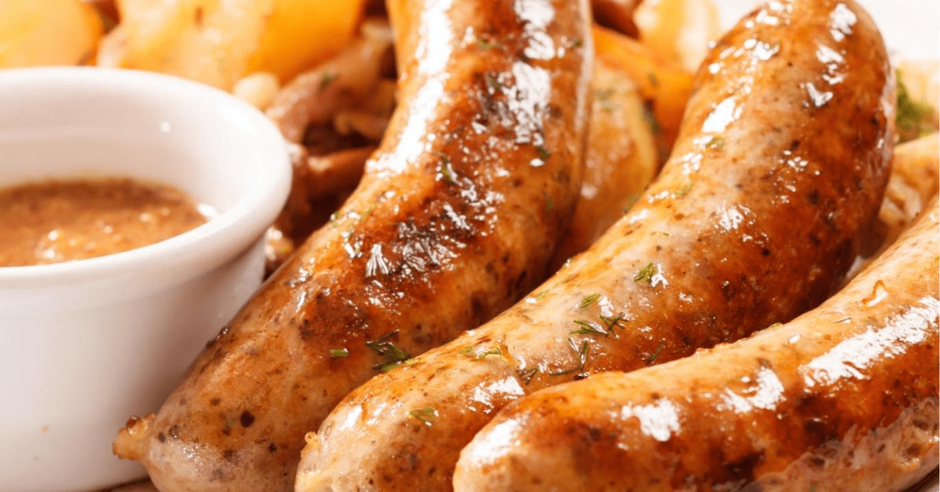 Smoked vegan sausages