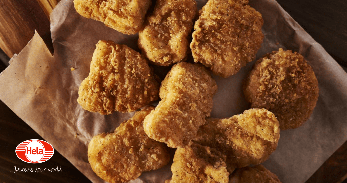 Plant-based chicken-style nuggets