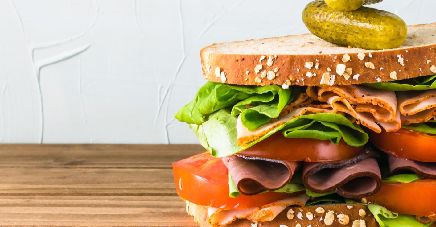 Roast beef, chicken breast and ham deli meat